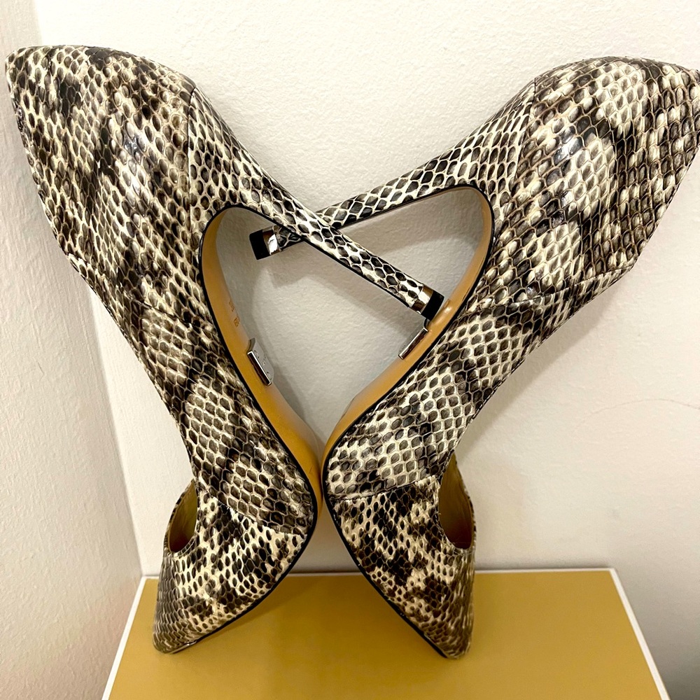 Michael Kors Collection Avra Genuine Snake Solid